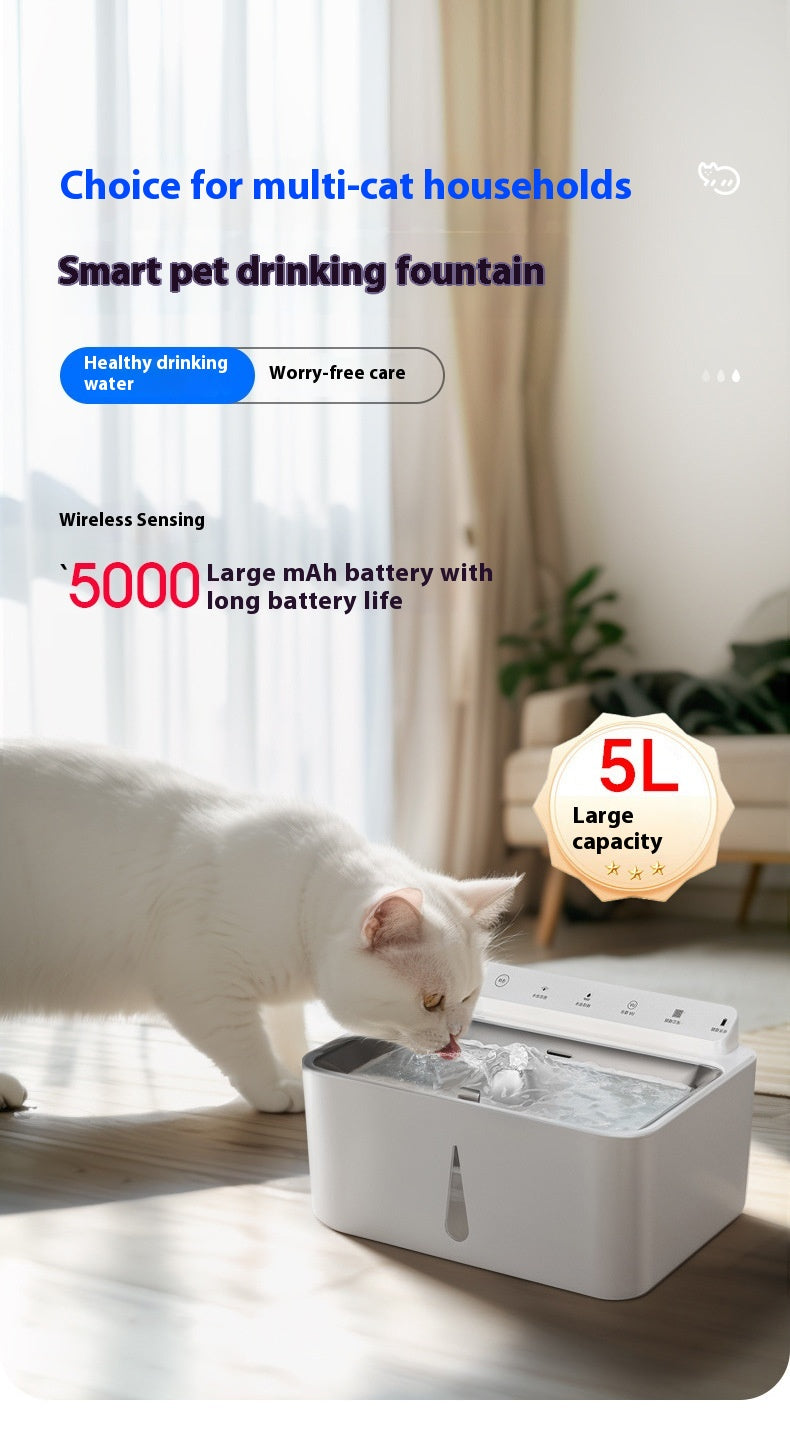 PurrCurrent™ Cordless Stainless-Steel Pet Fountain